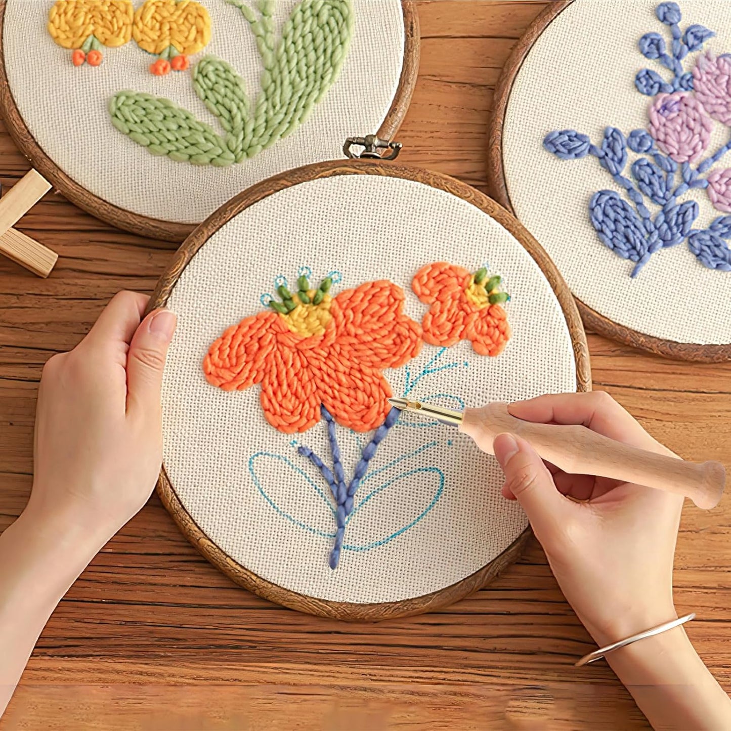 完璧なクリエーションのための精密刺繍ツール 