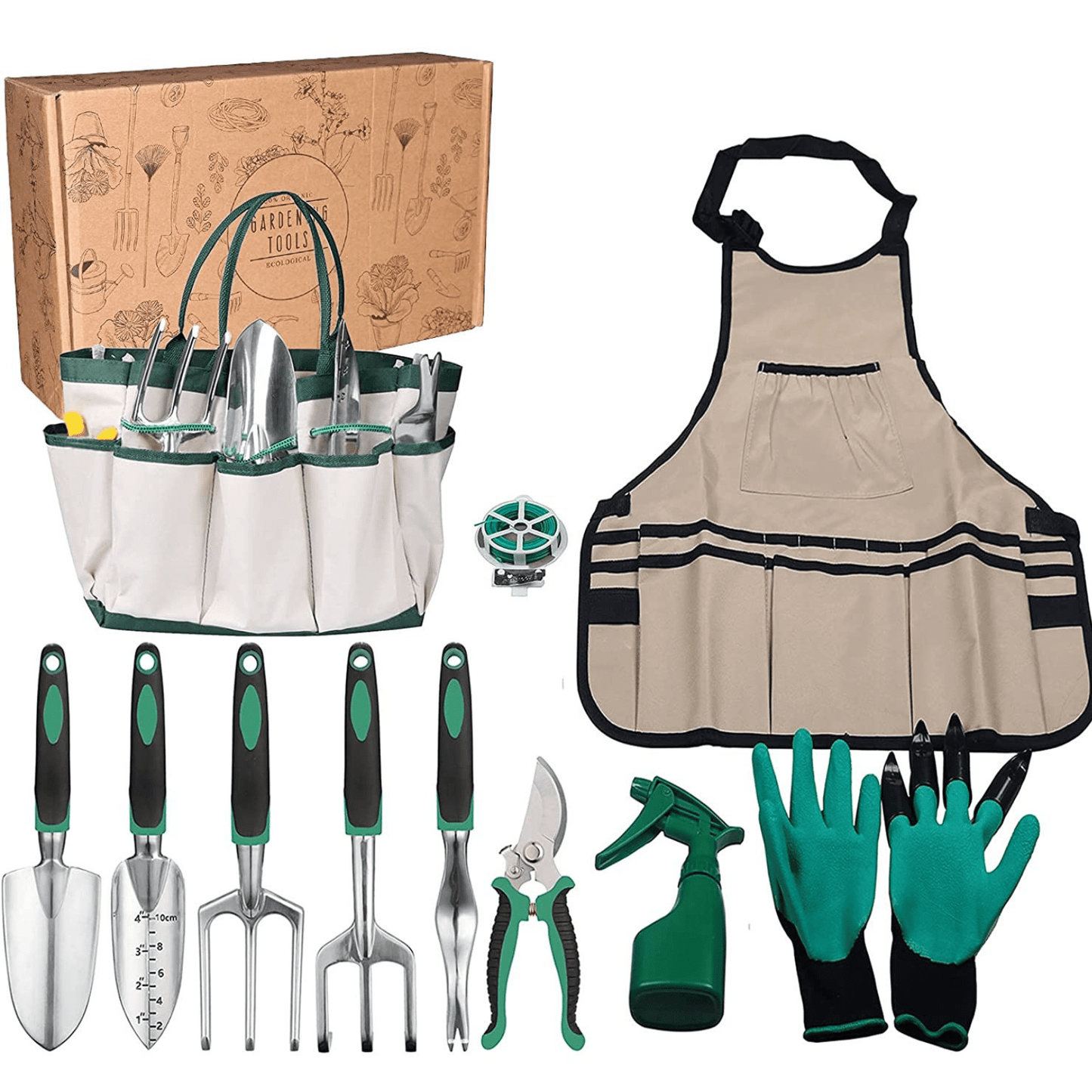 Kit completo de jardinería profesional - 11 herramientas